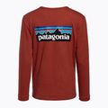 Tricou de trekking pentru femei Patagonia P-6 Logo Responsibili-Tee LS roșu burl roșu 2