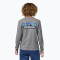 Patagonia P-6 Logo Responsibili-Tee gravel heather longsleeve pentru femei 2