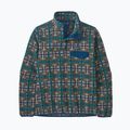 Pulover Patagonia LW Synch Snap-T P/O pentru femei, cu fagure de zăpadă/pale periwinkle 4