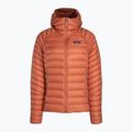 Jacheta de femei Patagonia Down Sweater Hoody roșu burl roșu