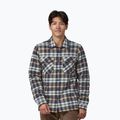 Tricou pentru bărbați Patagonia Insulated Organic Cotton MW Fjord Flannel fields/new navy