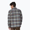 Tricou pentru bărbați Patagonia Insulated Organic Cotton MW Fjord Flannel fields/new navy 2