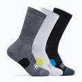 Șosete de alergare HOKA Crew Run Sock 3 parywhite/black/grey