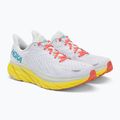 Pantofi de alergare pentru bărbați HOKA Clifton 8 Wide alb 1121374-BDBI 4