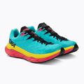 HOKA Tecton X, pantofi de alergare pentru bărbați, albastru scufundat/roz violet 4