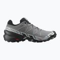 Pantofi de alergare bărbați Salomon Speedcross 6 Wide quiet shade/black/pearl blue 2