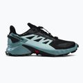 Încălțăminte de alergat pentru femei Salomon Supercross 4 GTX negru-albastră L41735500 2