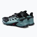 Încălțăminte de alergat pentru femei Salomon Supercross 4 GTX negru-albastră L41735500 3