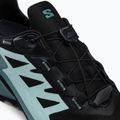 Încălțăminte de alergat pentru femei Salomon Supercross 4 GTX negru-albastră L41735500 9