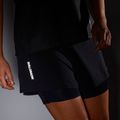 Pantaloni scurți de alergare pentru femei Salomon Sense Aero 2IN1 deep black 5