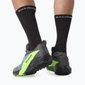 Încălăminte de alergat pentru bărbați Salomon Sense Ride 5 GTX flint stone/black/green gecko 5