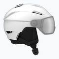 Cască de schi Salomon Pioneer Visor S2 alb/argintiu