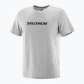 Tricou pentru bărbați  Salomon Logo Performance heather grey 3