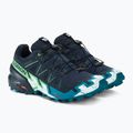 Încălăminte de alergat pentru bărbați Salomon Speedcross 6 carbon/tahitian tide/white 4