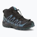 Încălțăminte de trekking pentru copii Salomon XA PRO V8 Mid WP black/neptune/alaskan blue