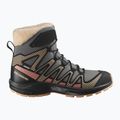 Încălțăminte de trekking pentru copii  Salomon XA Pro V8 Winter CSWP pewter/black/peach fuzz 8