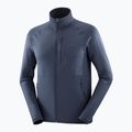 Bluză de trekking pentru bărbați Salomon Lightwarm Full Zip blue nights 7