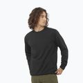Bluză de drumeție pentru bărbați Salomon Motomesh Crewneck  deep black