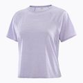 Tricou de alergare pentru femei Salomon SHAKEout Air Crop SS Tee cosmic sky 3