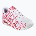 Încălțăminte pentru femei SKECHERS JGoldcrown Uno Spread The Love white/red/pink 8
