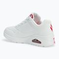 Încălțăminte pentru femei SKECHERS JGoldcrown Uno Spread The Love white/red/pink 3
