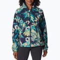 Bluză fleece pentru femei Columbia Benton Springs Printed Fleece bleumarin-albastră 2021771