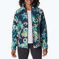 Bluză fleece pentru femei Columbia Benton Springs Printed Fleece bleumarin-albastră 2021771 3