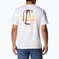 Tricou de trekking pentru bărbați Columbia Tech Trail Graphic alb 1930802 2