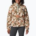 Bluză fleece pentru femei Columbia Helvetia Cropped Half Snap chalk floriculture 2014561194 4