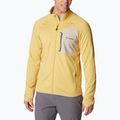 Bluză de trekking pentru bărbați Columbia Triple Canyon Full Zip galbenă 2031311