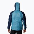 Jacheta de bărbați Columbia Platinum Peak cu glugă cu glugă în jos shasta/collegiate navy 2