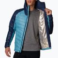 Jacheta de bărbați Columbia Platinum Peak cu glugă cu glugă în jos shasta/collegiate navy 5