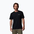 Tricou de trekking pentru bărbați Columbia North Cascades black/csc box logo