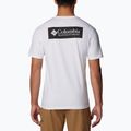 Tricou de trekking pentru bărbați Columbia North Cascades white/csc box logo 2