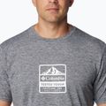 Tricou de trekking pentru bărbați Columbia Kwick Hike Graphic SS black heather/tested tough pdx 5