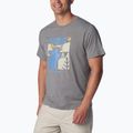 Tricou de trekking pentru bărbați Columbia Sun Trek Short city grey heather/simple gorge 2