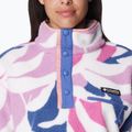 Bluză polar pentru femei Columbia Helvetia Cropped 1/2 cosmos floristic print/eve/salmon rose 4