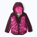 Columbia Mighty Mogul III Print pink ice windblown/ moonvista jachetă de schi pentru copii