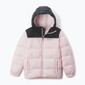 Geacă izolată pentru copii Columbia Puffect Hooded satin pink/black