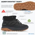 Ghete pentru femei Columbia Snowtrot Shorty black/sea salt 8