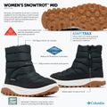 Ghete pentru femei Columbia Snowtrot Mid black/sea salt 17