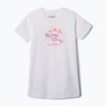 Tricou de trekking pentru copii Columbia Mission Lake Graphic white/weaving waterscape