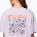 Tricou de trekking pentru femei Columbia Rolling Bend Graphic Oversized Tee lavender pearl/mountainview 6