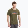 Tricou termic pentru bărbați icebreaker Tech Lite II mountain Tops verde IB0A56VE0691