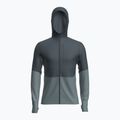 Bluză de trekking pentru bărbați icebreaker Merino 200 RealFleece Descender Zip Hoodie abyss/blue ash/black