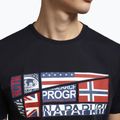 Tricou Napapijri NP0A4G34 azul pentru bărbați 3