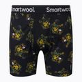 Bărbați Smartwool Merino Merino Print Boxer Brief Boxeri termici boxeri negri și galbeni 15151
