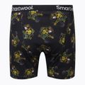 Bărbați Smartwool Merino Merino Print Boxer Brief Boxeri termici boxeri negri și galbeni 15151 2