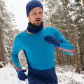 Bluză termică pentru bărbați icebreaker 125 Zoneknit Crewe geo blue 9