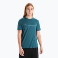 Tricou termic pentru bărbați icebreaker Tech Lite II Cadence Paths verde IB0A56N87281